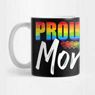Flag Heart Queer Parent Pride Month Proud Mom LGBT Mug